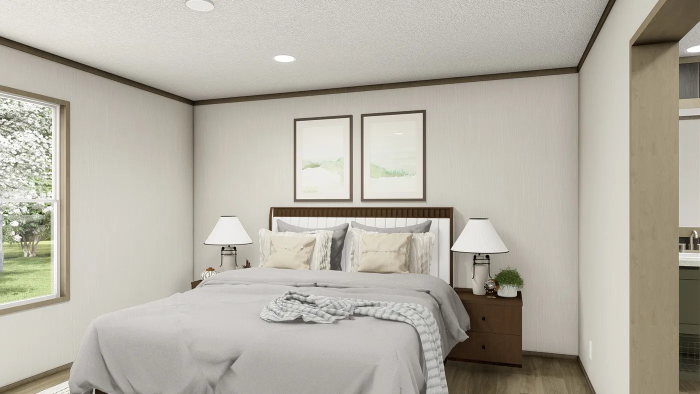 The SNOWCAP Exterior. This Manufactured Mobile Home features 4 bedrooms and 2 baths.