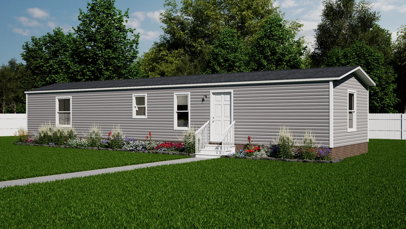 The ATLAS Exterior. This Manufactured Mobile Home features 2 bedrooms and 2 baths.