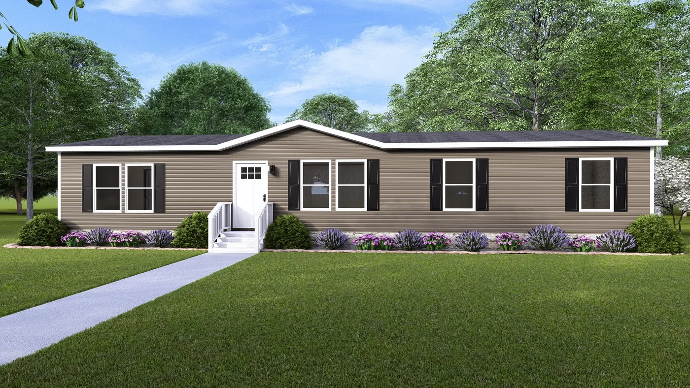 The FIJI Exterior. This Manufactured Mobile Home features 3 bedrooms and 2 baths.