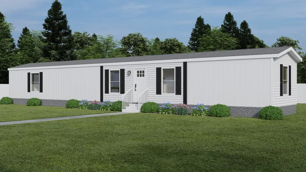 The ERIKSON 8014-1476 Exterior. This Manufactured Mobile Home features 3 bedrooms and 2 baths.