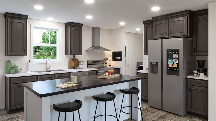 The ECLIPSE/6028-MS063 Exterior. This Manufactured Mobile Home features 3 bedrooms and 2 baths.