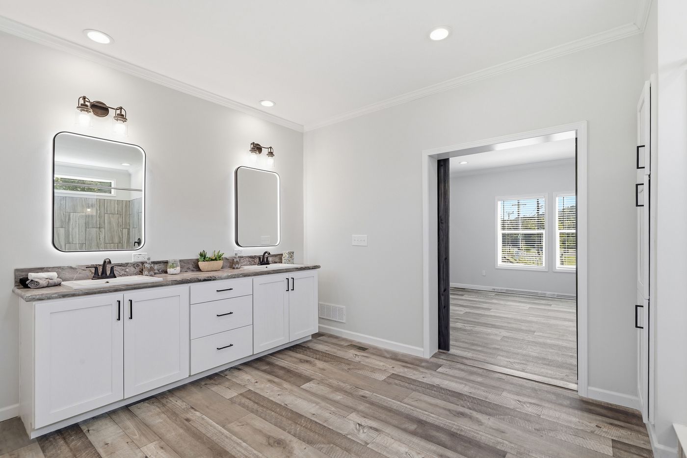 The SUPER 68 ELITE Exterior. This Manufactured Mobile Home features 3 bedrooms and 2 baths.