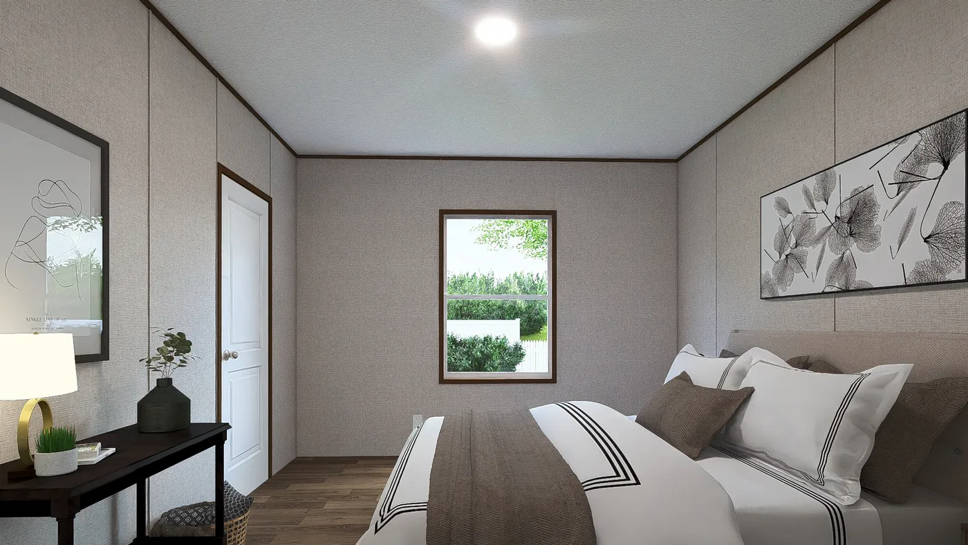 The REDWOOD Exterior. This Manufactured Mobile Home features 5 bedrooms and 3 baths.