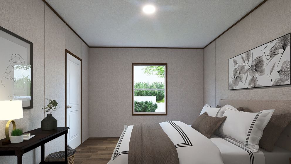 The REDWOOD Exterior. This Manufactured Mobile Home features 5 bedrooms and 3 baths.