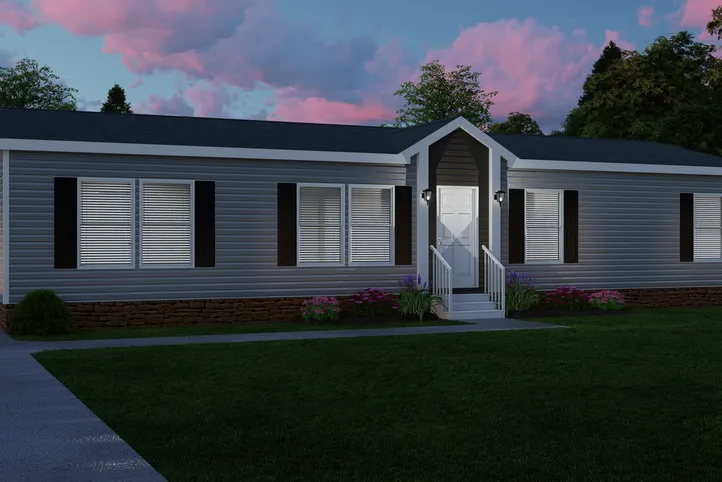 The THE ANNIVERSARY 2.1 Exterior. This Manufactured Mobile Home features 3 bedrooms and 2 baths.