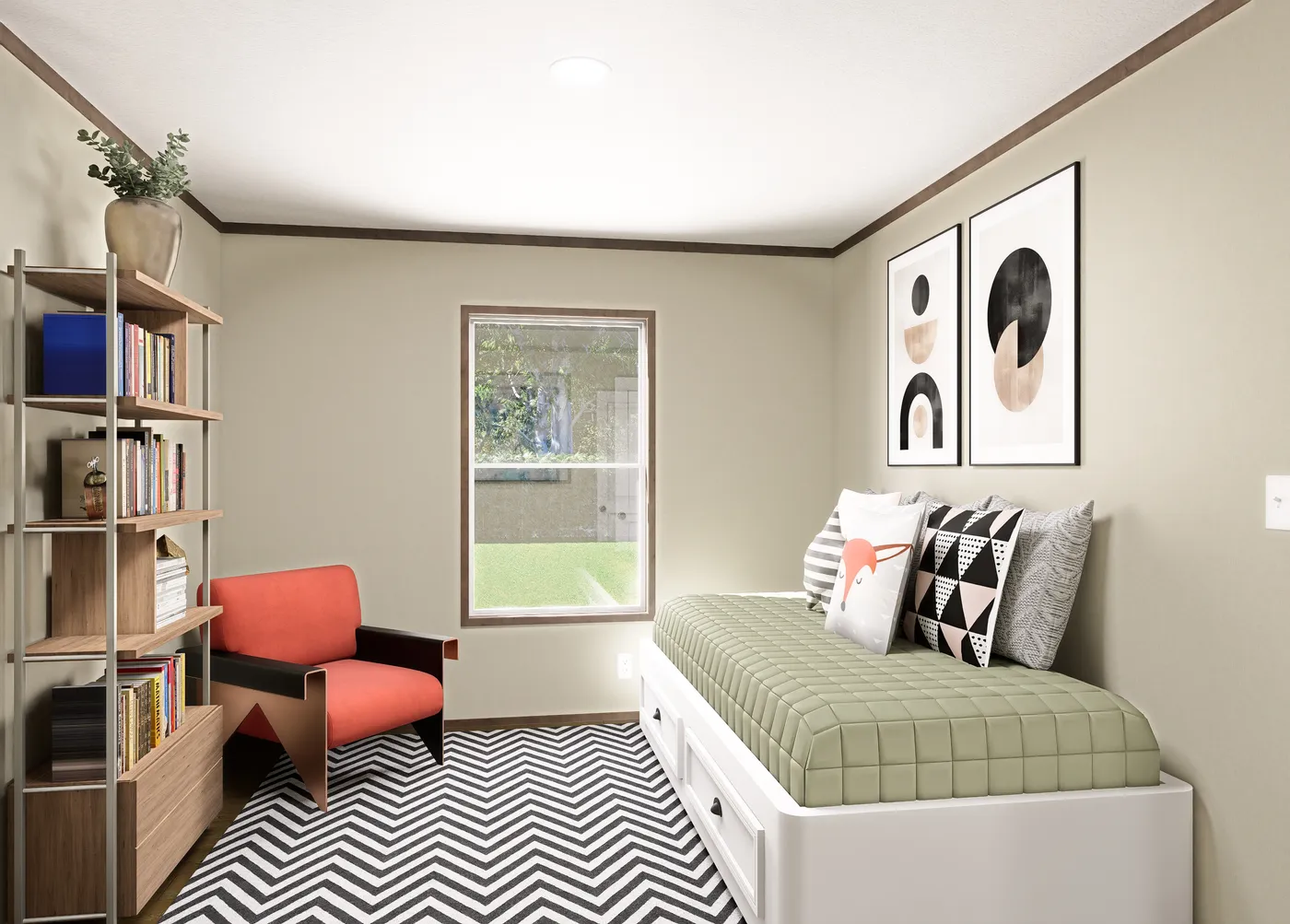 The SEVIER Exterior. This Manufactured Mobile Home features 4 bedrooms and 3 baths.