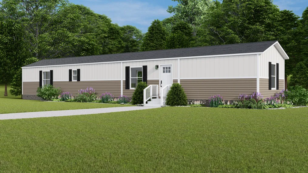 The MARINER Exterior. This Manufactured Mobile Home features 3 bedrooms and 2 baths.