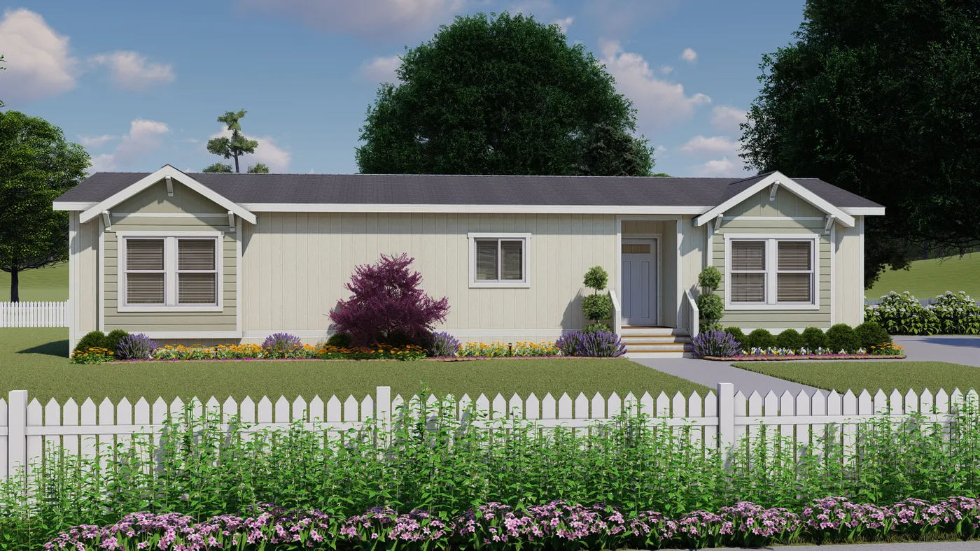 The CORONADO 24563C Craftsman Exterior. This Manufactured Mobile Home features 3 bedrooms and 2 baths.
