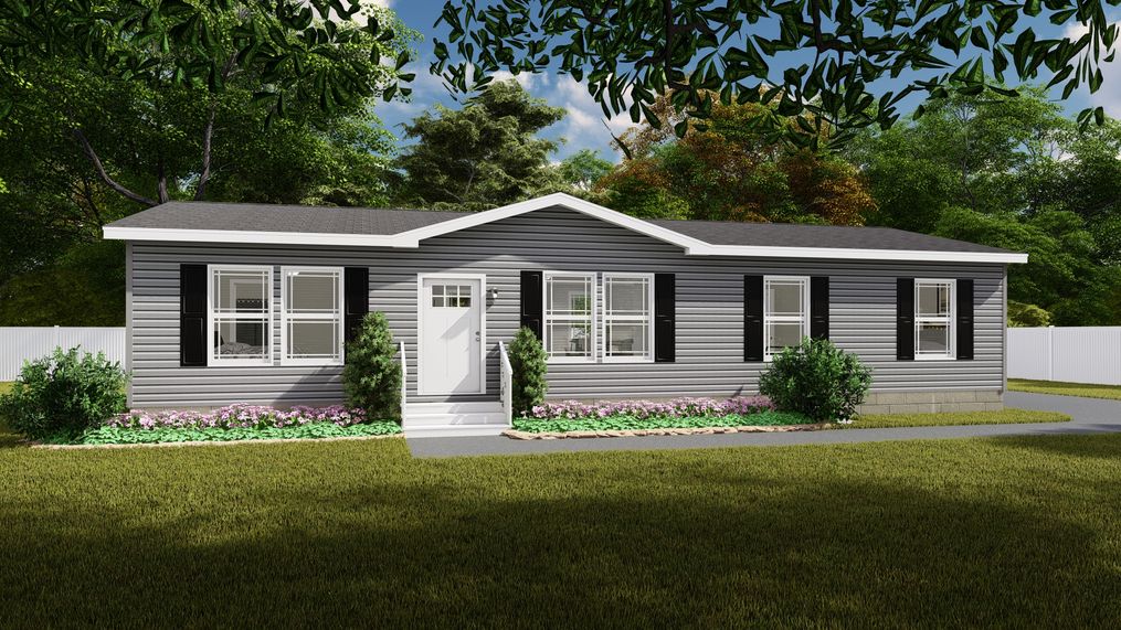 The TUCSON Exterior. This Manufactured Mobile Home features 3 bedrooms and 2 baths.