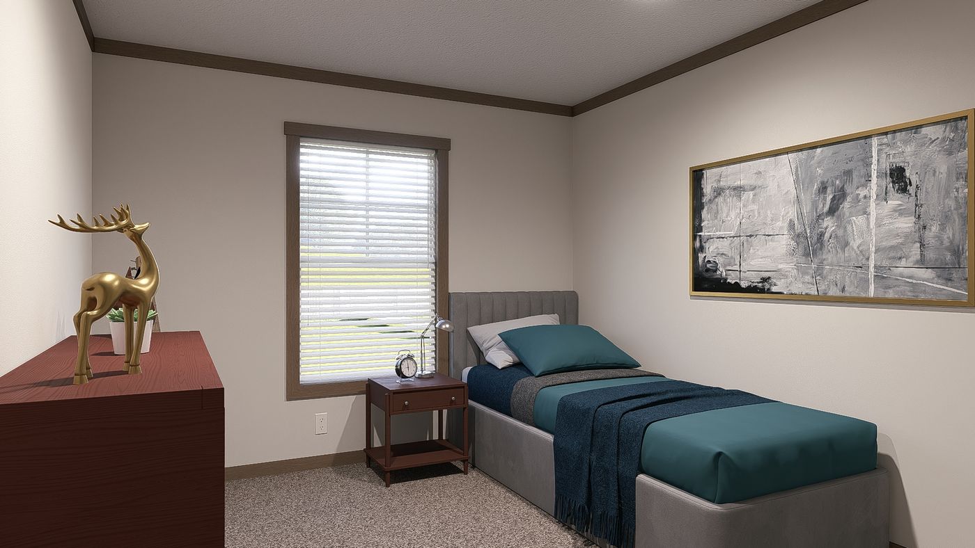 The NELLIE ELITE Exterior. This Manufactured Mobile Home features 4 bedrooms and 2 baths.