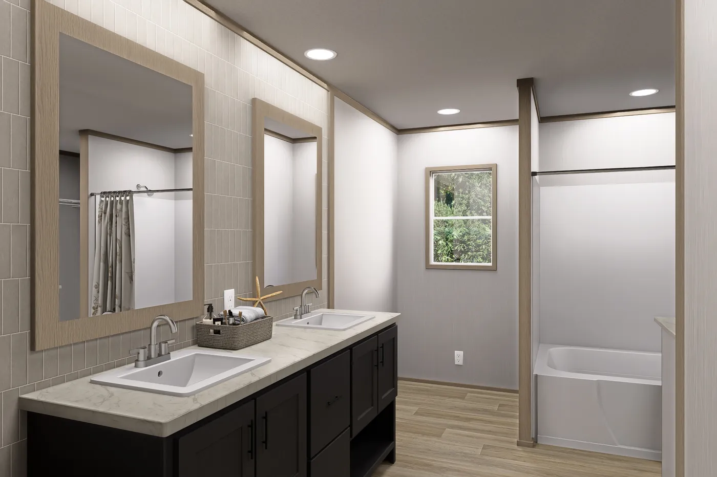 Tranquility Package. The SNOWCAP Exterior. This Manufactured Mobile Home features 4 bedrooms and 3 baths.