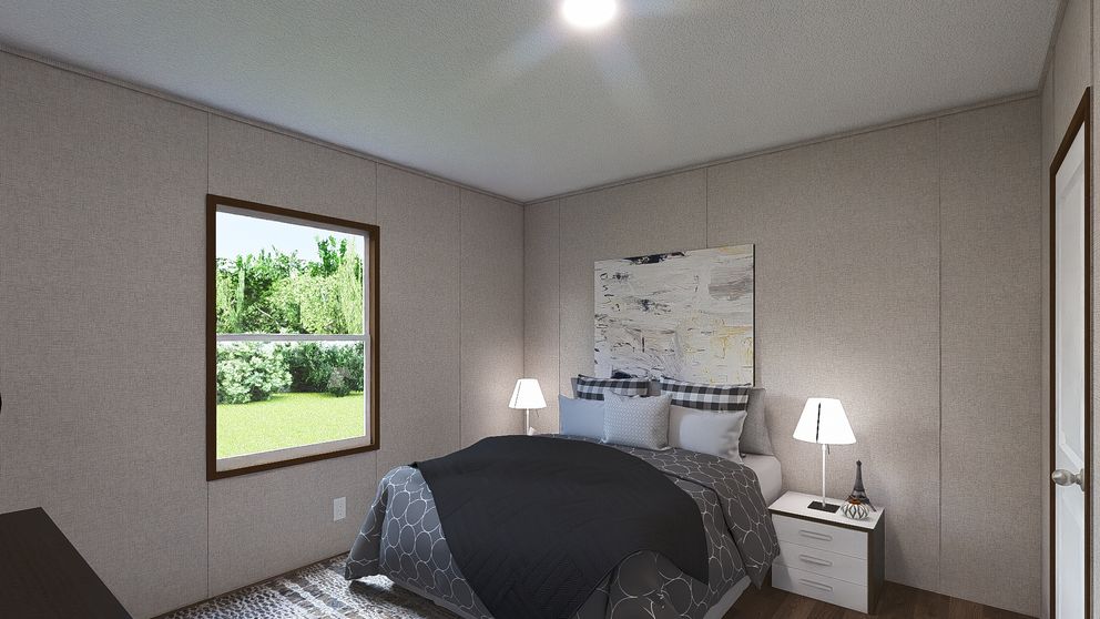 The REDWOOD Exterior. This Manufactured Mobile Home features 5 bedrooms and 3 baths.