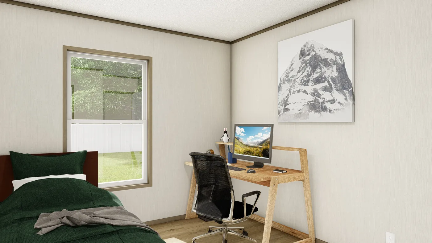 The EXPLORER NEW Exterior. This Manufactured Mobile Home features 3 bedrooms and 2 baths.