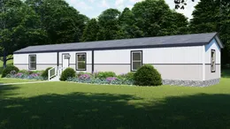 Tulle White - Southern Ranch elevation. The SYDNEY Exterior. This Manufactured Mobile Home features 3 bedrooms and 2 baths.