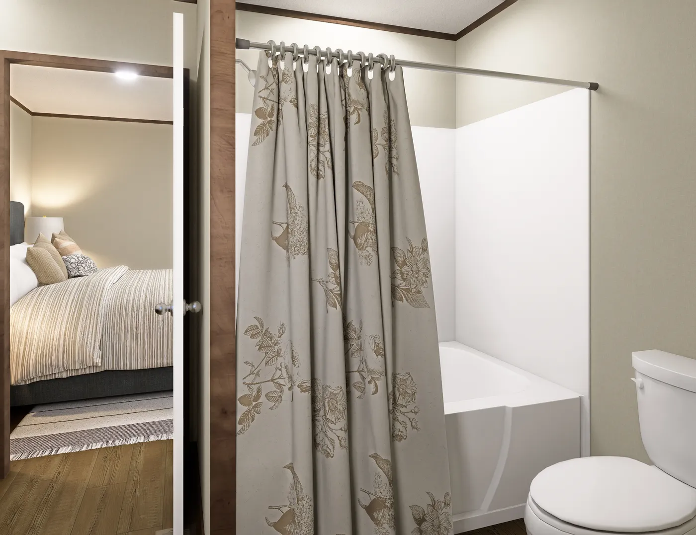 The TUSCANY Exterior. This Manufactured Mobile Home features 2 bedrooms and 2 baths.