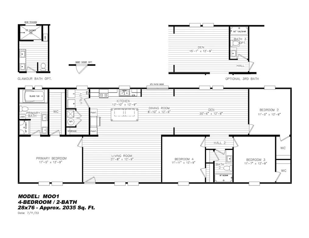 The BIG EASY M001 CAVALIER SELECT Exterior. This Manufactured Mobile Home features 4 bedrooms and 2 baths.