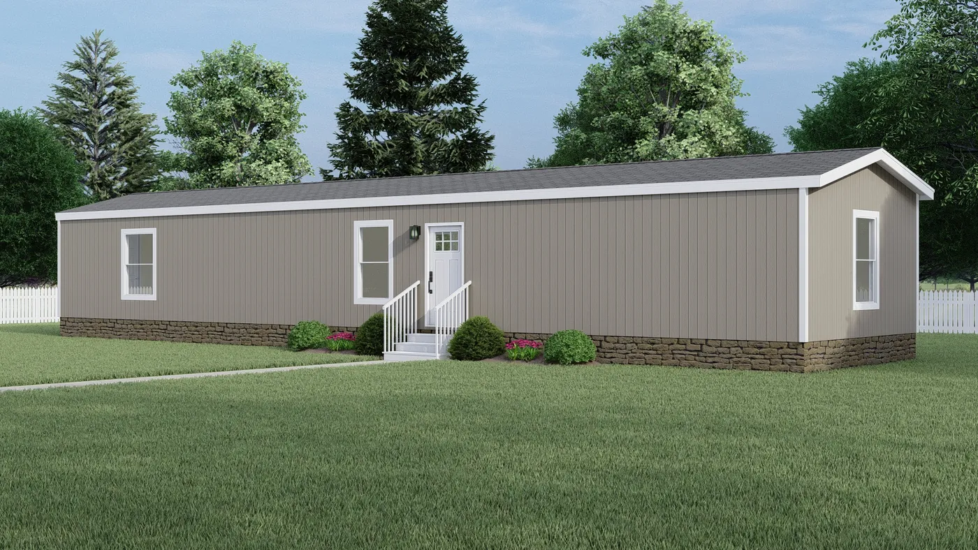 Basic - Stonehenge. The CLARK Exterior. This Manufactured Mobile Home features 3 bedrooms and 2 baths.