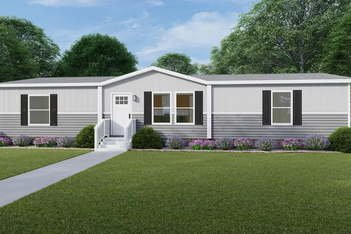 The RIO Exterior. This Manufactured Mobile Home features 3 bedrooms and 2 baths.