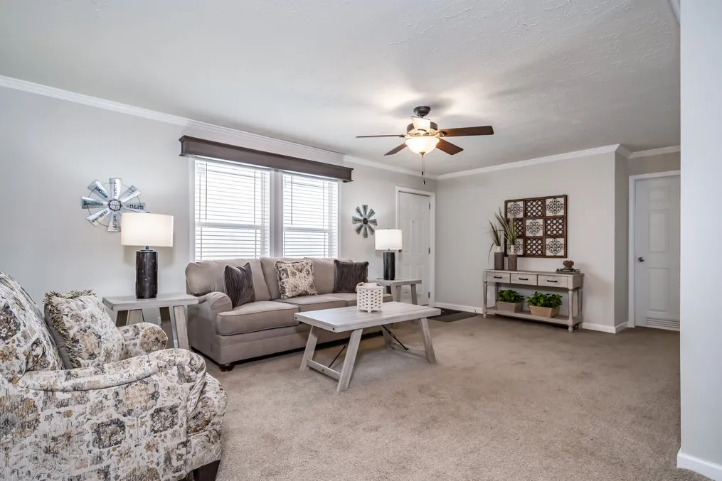 The SANTA FE 684A Exterior. This Manufactured Mobile Home features 4 bedrooms and 2 baths.