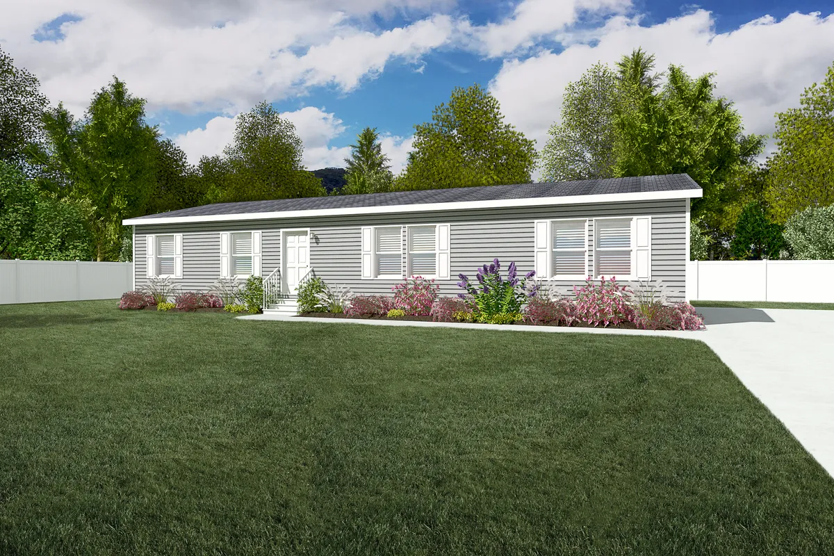 The 6028-E788 THE PULSE Exterior. This Manufactured Mobile Home features 4 bedrooms and 2 baths.