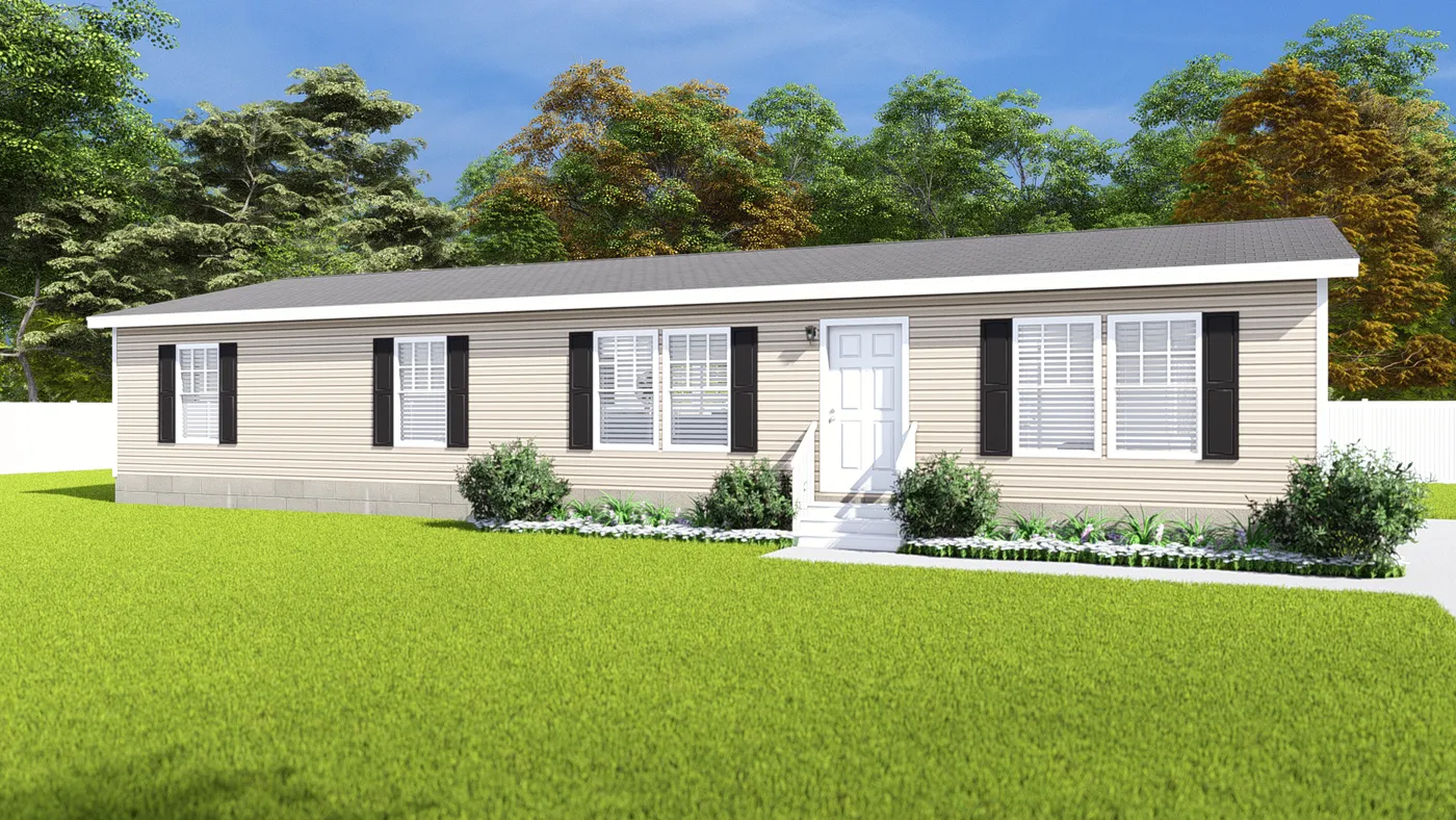 The GUMWOOD RD/6028-MS028-1 SECT Exterior. This Manufactured Mobile Home features 4 bedrooms and 2 baths.