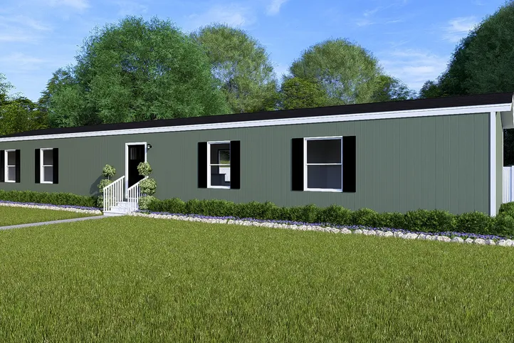 The BALANCE Exterior in Olive. This Manufactured Mobile Home features 3 bedrooms and 2 baths.