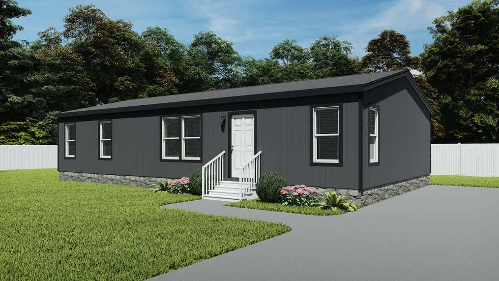 The DRM482F 48'              DREAM Exterior. This Manufactured Mobile Home features 3 bedrooms and 2 baths.