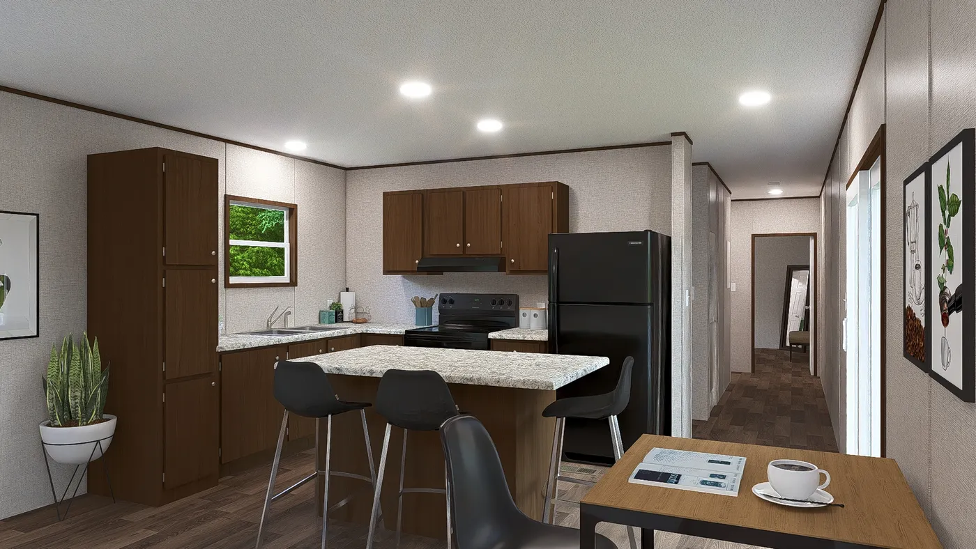 The ASPEN Exterior. This Manufactured Mobile Home features 3 bedrooms and 2 baths.