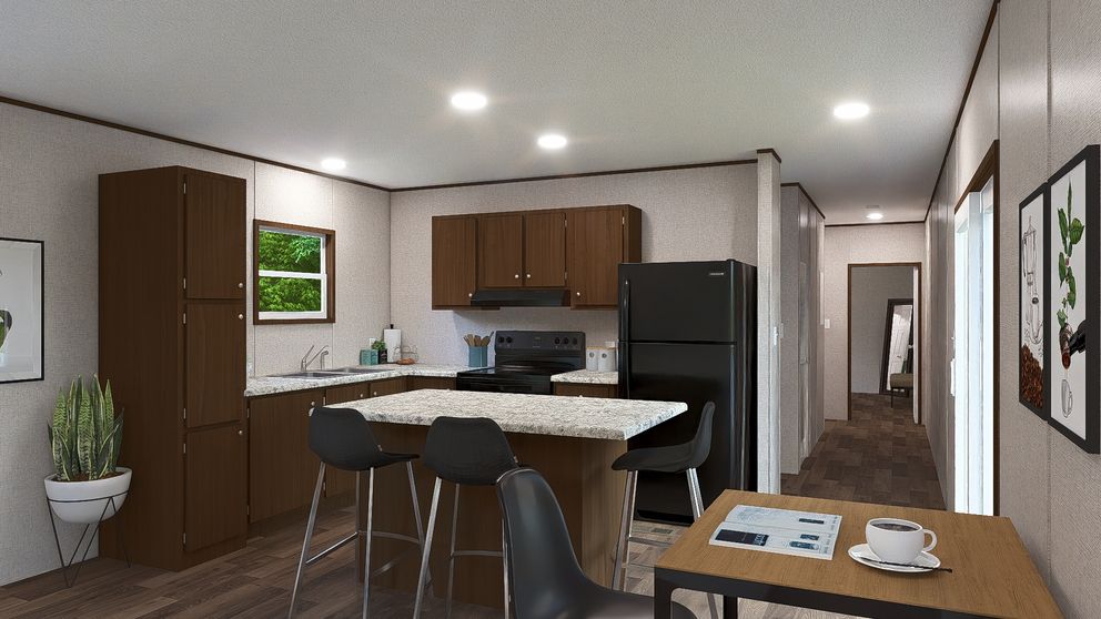 The ASPEN Exterior. This Manufactured Mobile Home features 3 bedrooms and 2 baths.