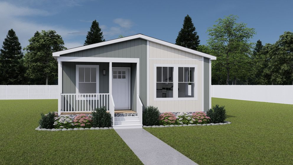 The WHOLE LOTTA LOVE Exterior. This Manufactured Mobile Home features 3 bedrooms and 2 baths.