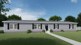 The AMBITION Exterior with Flint Vinyl. This Manufactured Mobile Home features 4 bedrooms and 2 baths.