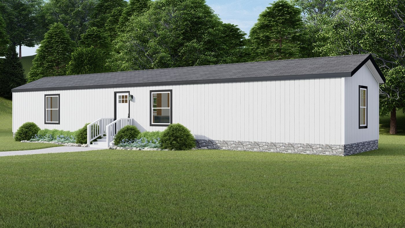 The TUSCANY Exterior. This Manufactured Mobile Home features 2 bedrooms and 2 baths.