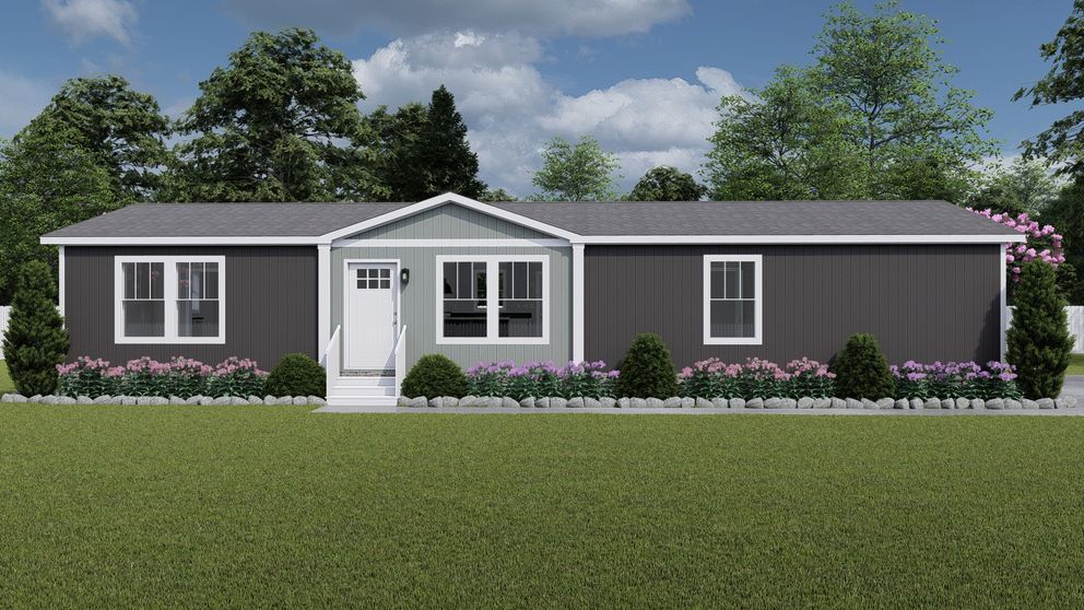 The BROWN EYED GIRL Exterior. This Manufactured Mobile Home features 4 bedrooms and 2 baths.