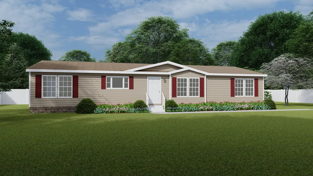 The 2062 CLASSIC Exterior. This Manufactured Mobile Home features 3 bedrooms and 2 baths.