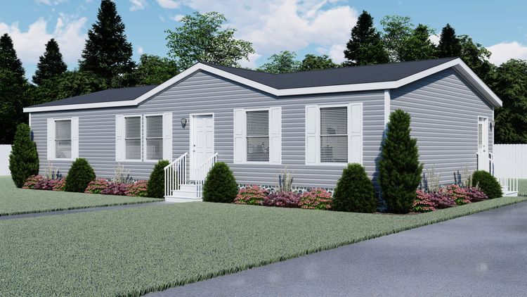 The 5228-5785 THE PULSE Exterior. This Manufactured Mobile Home features 3 bedrooms and 2 baths.