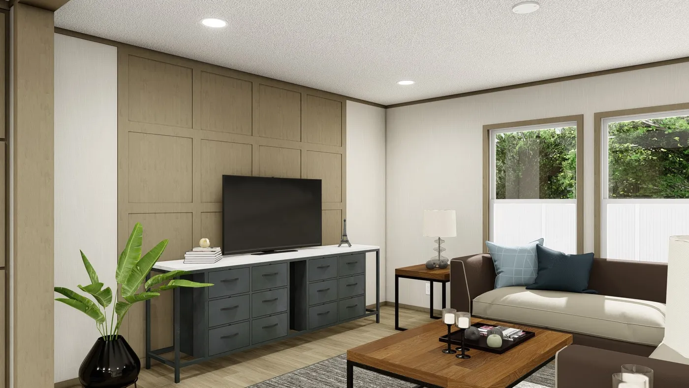 The EXPEDITION Exterior. This Manufactured Mobile Home features 4 bedrooms and 2 baths.