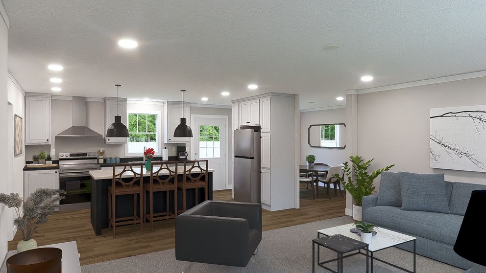 The BROWN EYED GIRL Exterior. This Manufactured Mobile Home features 4 bedrooms and 2 baths.