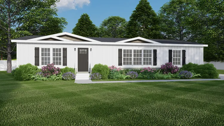 The THE WASHINGTON Exterior. This Manufactured Mobile Home features 3 bedrooms and 2 baths.