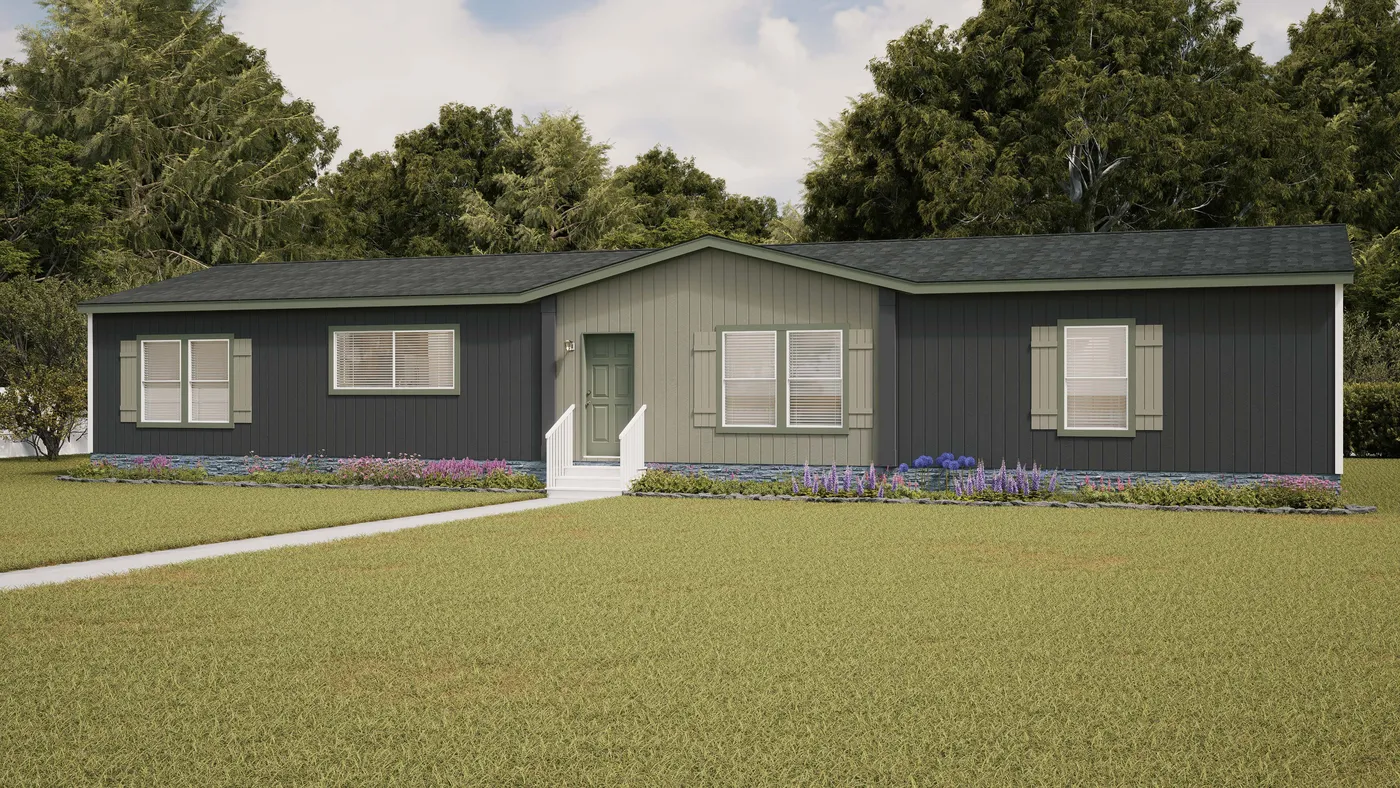 The THE BREEZE 2.5 CLAYTON Exterior. This Manufactured Mobile Home features 4 bedrooms and 2 baths.