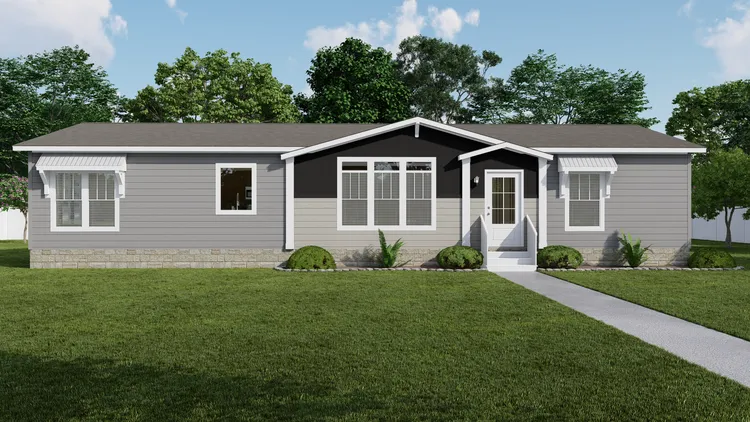 The THE VAIL Exterior. This Manufactured Mobile Home features 3 bedrooms and 2 baths.