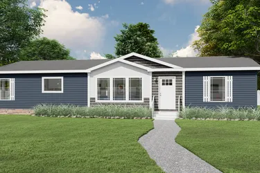 The REMINGTON Exterior. This Manufactured Mobile Home features 3 bedrooms and 2 baths.