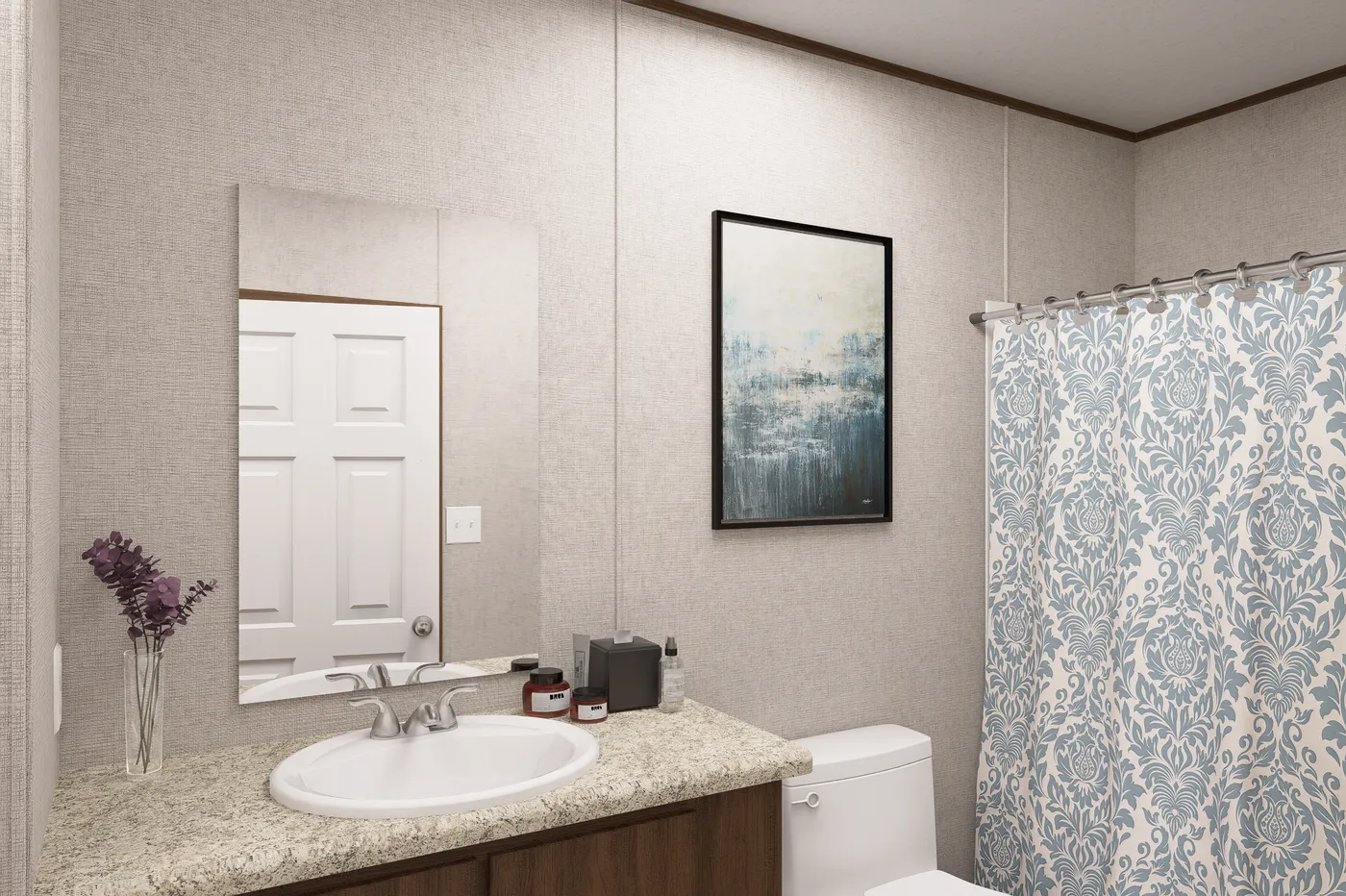 The CYPRESS Exterior. This Manufactured Mobile Home features 4 bedrooms and 2 baths.