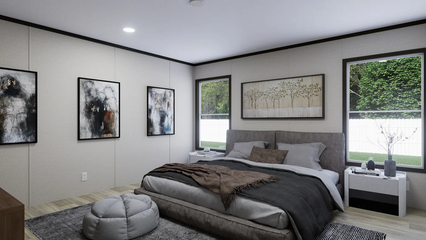 The THE FLOURISH Exterior. This Manufactured Mobile Home features 3 bedrooms and 2 baths.