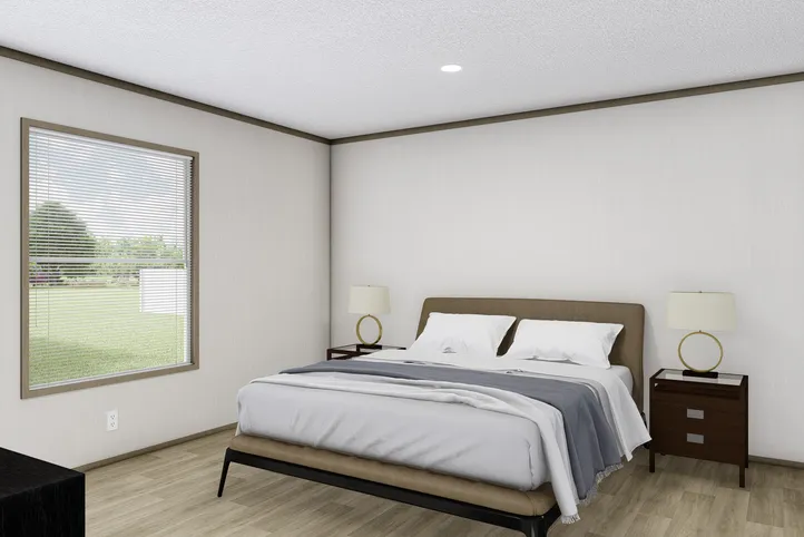 The BOONE   28X56 Exterior. This Manufactured Mobile Home features 4 bedrooms and 2 baths.