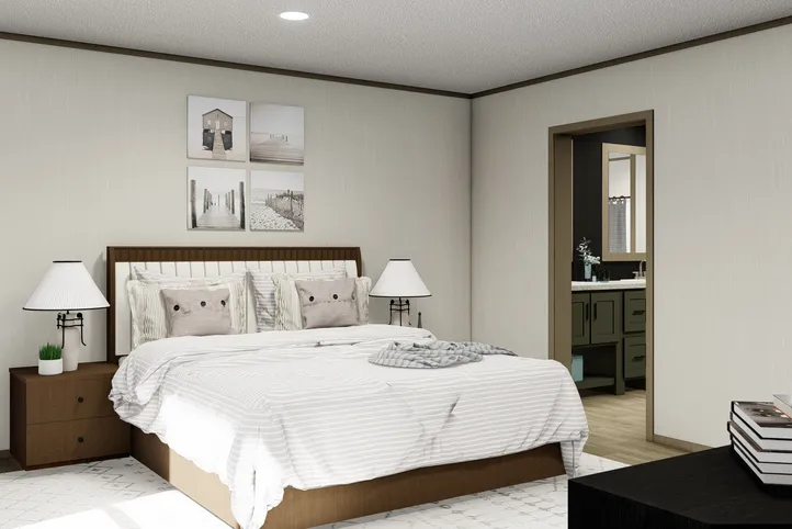 The EVEREST Exterior. This Manufactured Mobile Home features 4 bedrooms and 2 baths.