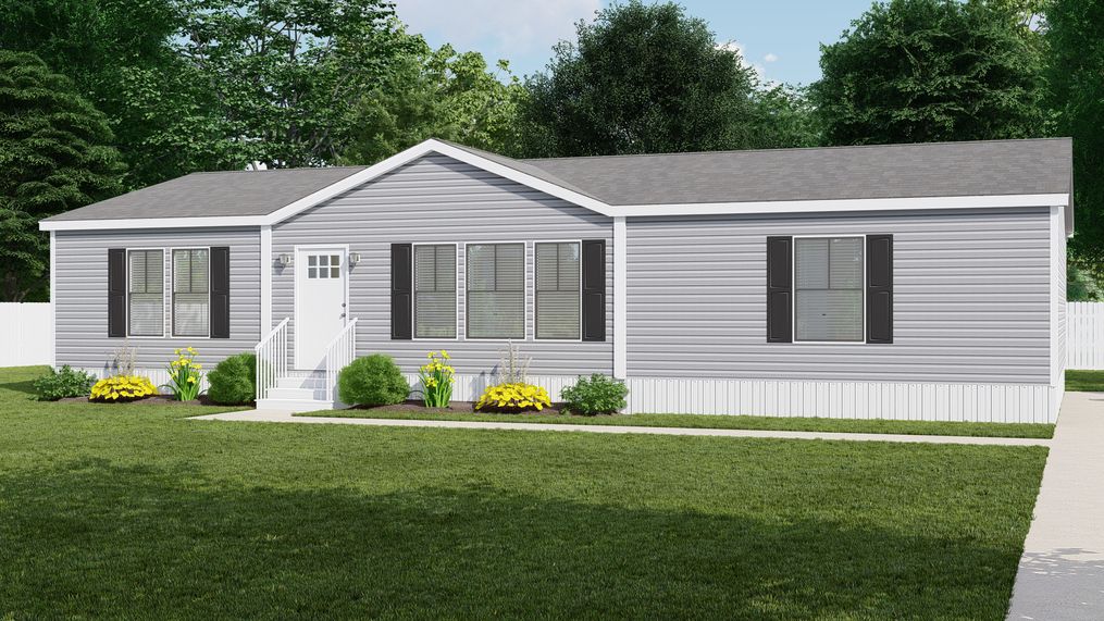 The THE PARKER Exterior. This Manufactured Mobile Home features 3 bedrooms and 2 baths.