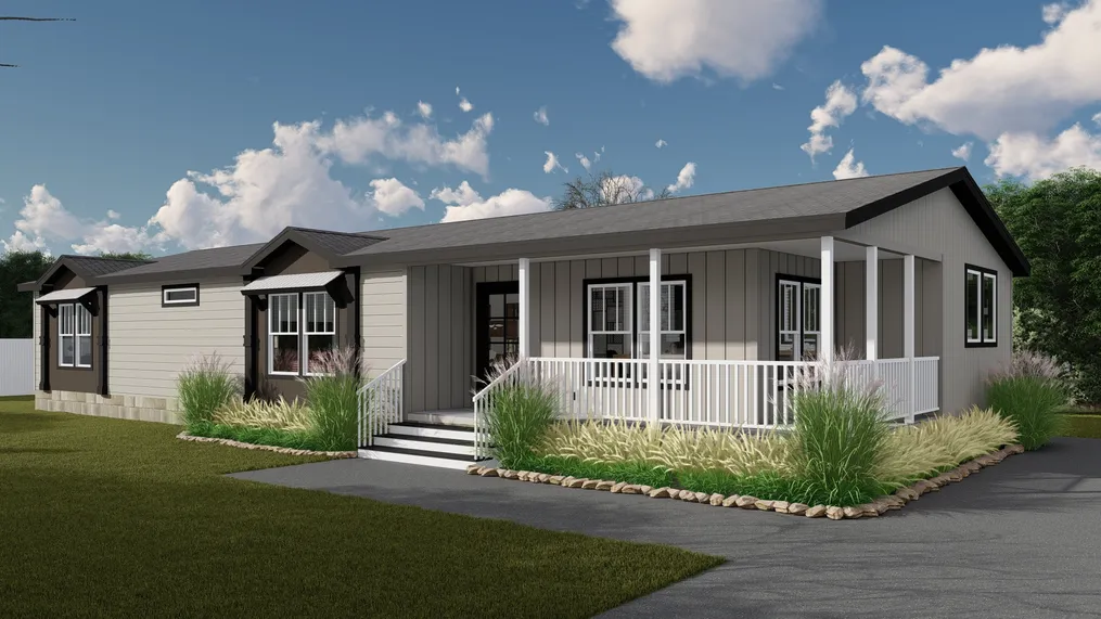 The THE SEDONA Exterior. This Manufactured Mobile Home features 3 bedrooms and 2 baths.