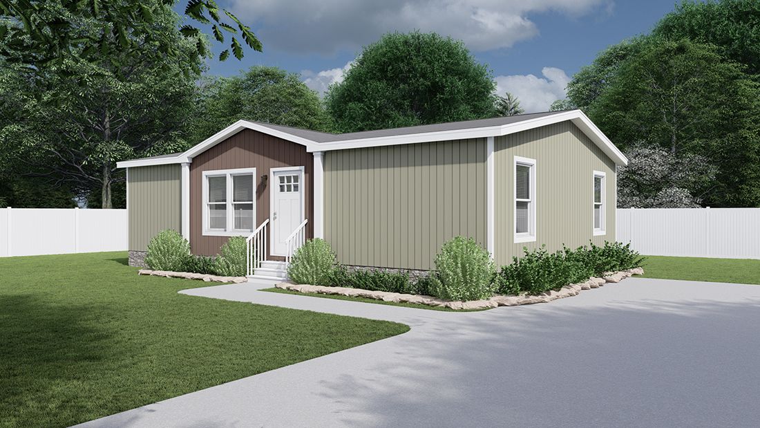 The SWEET DREAMS Exterior. This Manufactured Mobile Home features 3 bedrooms and 2 baths.