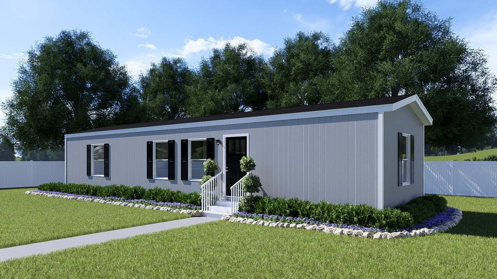 The SPIRIT Exterior in Flint. This Manufactured Mobile Home features 2 bedrooms and 2 baths.
