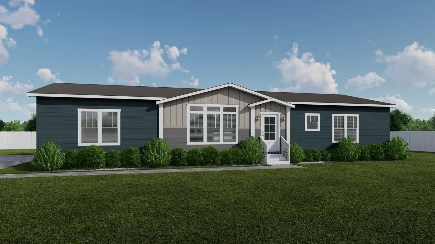 The THE MATTERHORN Exterior. This Manufactured Mobile Home features 3 bedrooms and 2 baths.